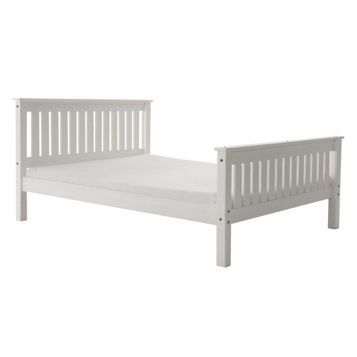 Leonis High Foot End White Pine Wood 3FT Single Bed
