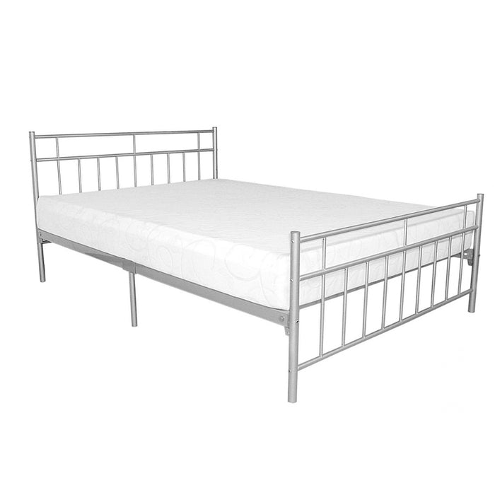 Megrez Metal 3FT Contract Single Bed In Silver