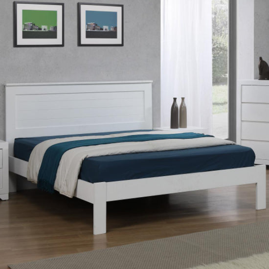 Mintaka Solid Wood 4 Foot Bed In White