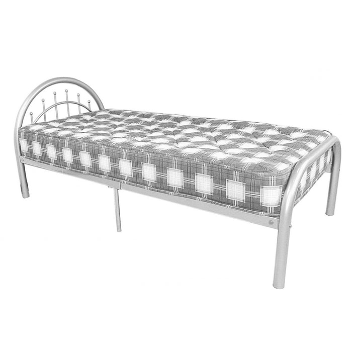 Monticello Silver Metal 3FT Single Bed