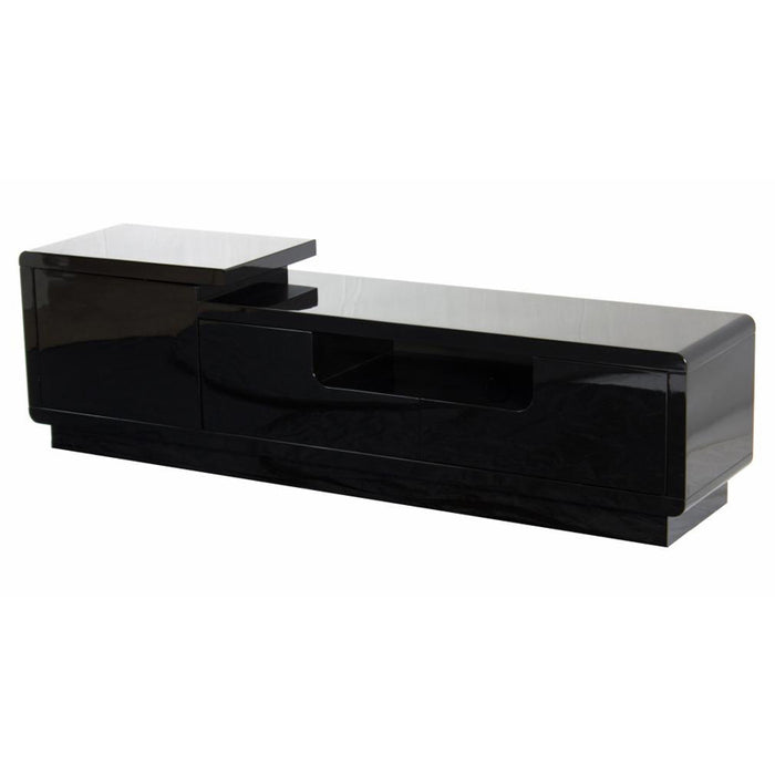 Redlands Wooden TV Stand In Black High Gloss