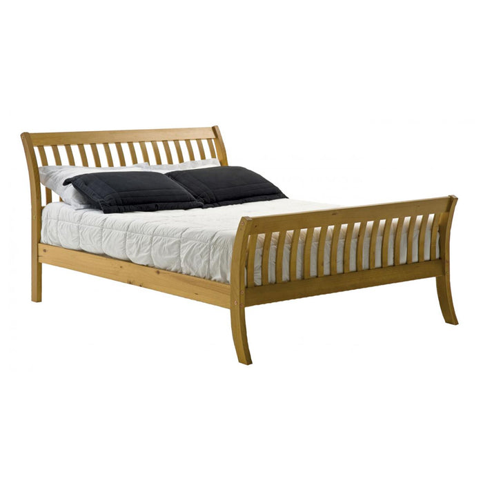 Stribor Pine Wooden 4 Foot Bed In Antique Pine
